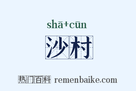 沙村是什么意思的图片